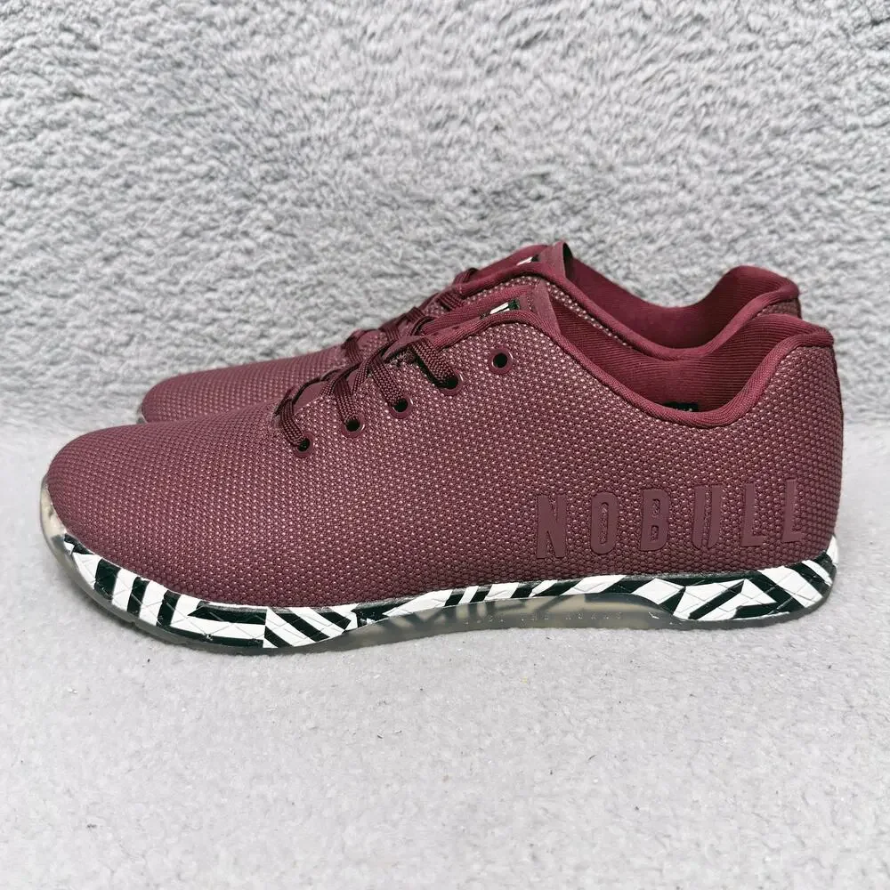 NOBULL Trainer Mens Size 14 CrossFit Training Shoes Cabernet Zebra SuperFabric
